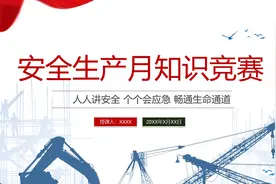 【ppt】安全生产月知识竞赛 ppt（54页）图片