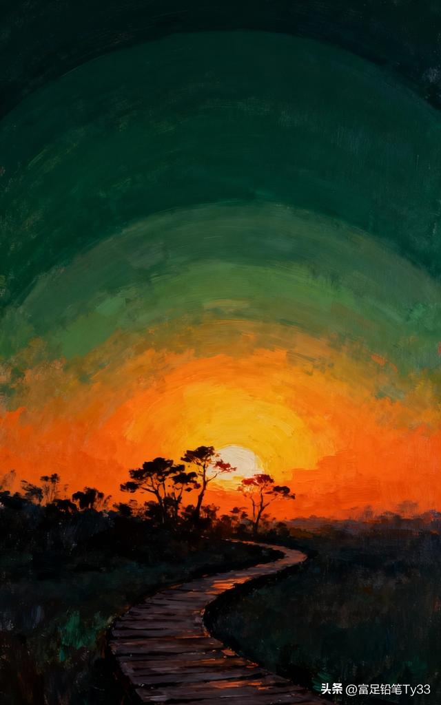 🌅夕阳西下，漫步在茶园小径，感受大自然的宁静与美好！
