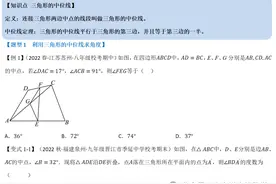 2024年八下数学人教版专项训练|三角形的中位线【九大题型】图片