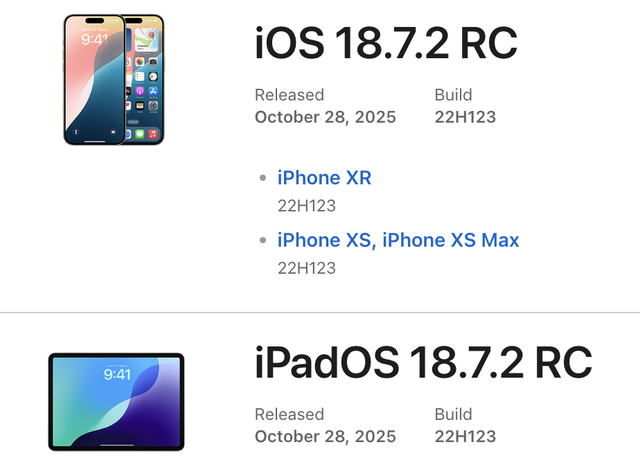苹果已发布iOS 26.1 RC系统更新，正式版预计下周到来！