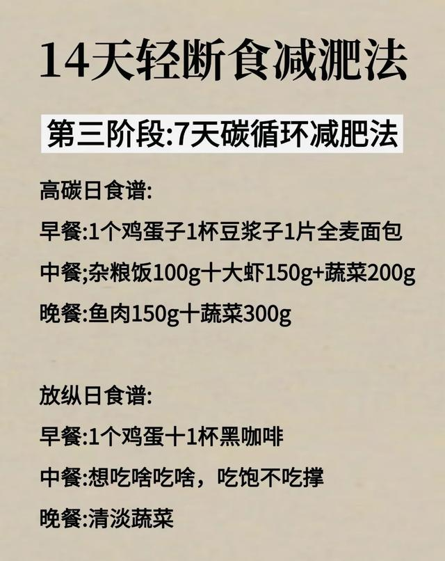 假如你坚持两周“秋断食”	，那你将不饿	、不动，轻松瘦掉20斤！