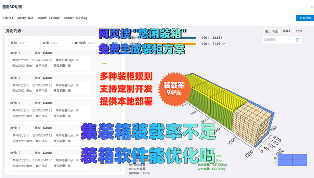 集装箱装载率不足?装箱软件能优化吗?