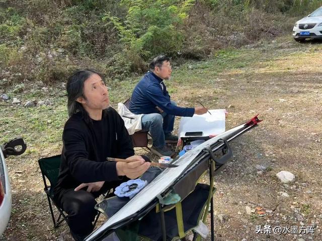 “自然观”名家采风与北京方阵艺术太行山写生基地挂牌
