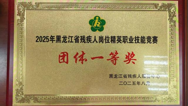 哈尔滨市选手喜获省残疾人岗位精英职业技能竞赛团体一等奖