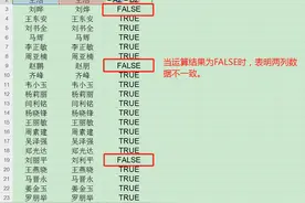 EXCEL小技巧：两列数据快速比对不同图片