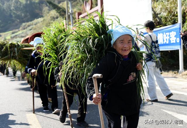 贵州雷山西江镇黄里苗寨万客进寨同庆浓浓苗乡年味