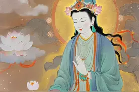 观世音菩萨——浩浩红莲安足下，弯弯秋月锁眉头（附高清大图 集）图片
