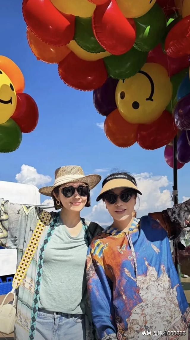 吕良伟杨小娟携汪诗诗和她的一双儿女大理旅游，一起享受田园时光