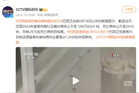 巴西登革热确诊病例超596万，死亡病例上升至3910例图片