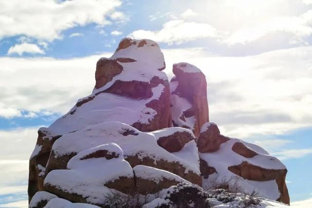 新疆怪石峪的冬天原来是这样！