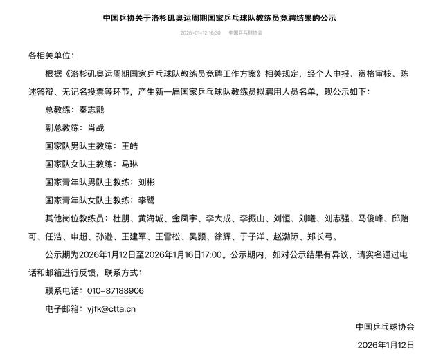 王曼昱	、陈幸同等回到北京！国乒未来3站赛事出炉：陈俊菘等出战