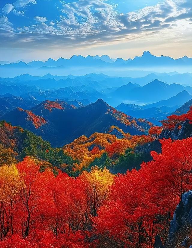 中国最知名的四大红叶观赏胜地：层林尽染，美不胜收