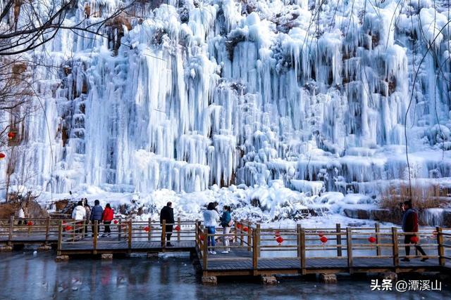 小雪丨崖壁冰瀑、高空雪景……潭溪山壮美冬景进入倒计时→