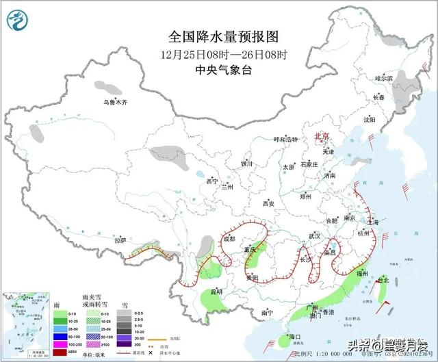 冷空气<em></em>"控场<em></em>"！25-28日雨雪大风锁定多地，台湾海峡阵风达11级