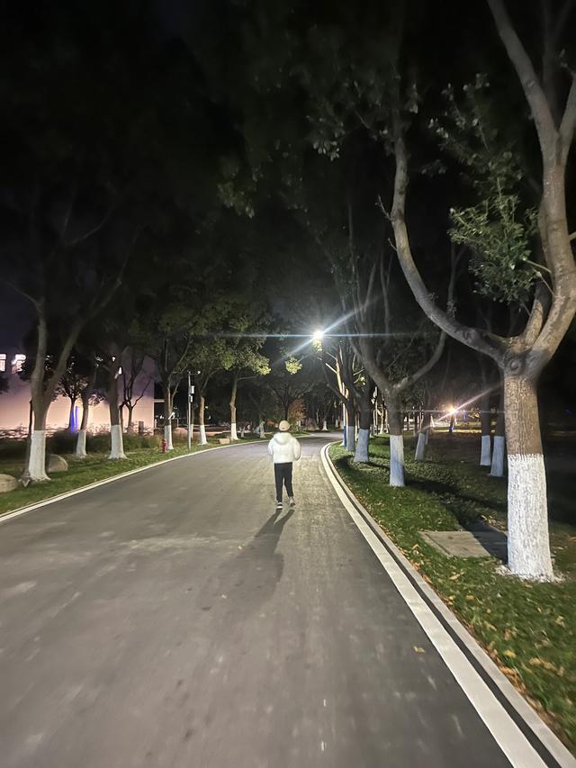 夜步嘉兴中央公园