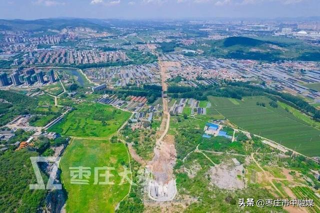 实拍济枣高铁坛山隧道进展显著