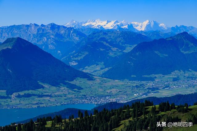 欧游杂记（5）‖ 齿轮火车几上几下瑞吉山，缆车凌空飞跃韦吉斯