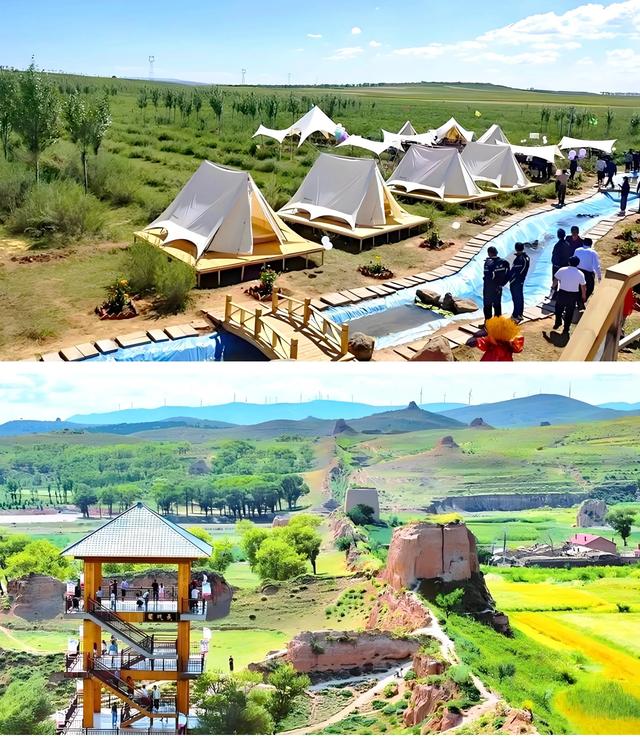 大同左云县：长城一号旅游公路沿线十万亩向日葵花海绽放