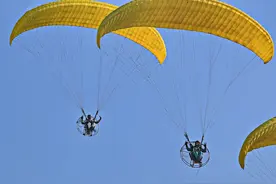 动力滑翔伞的实战效果确实可以啊？图片