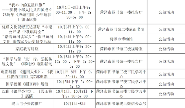 斑斓美景迎国庆，花样文旅贺中秋 | 菏泽市95项文旅活动全面开启
