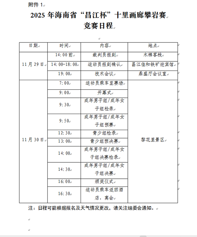 岩壁芭蕾即将上演！昌江秘境攀岩赛11月底燃动山水间