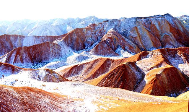 随拍！七彩丹霞冬景之美