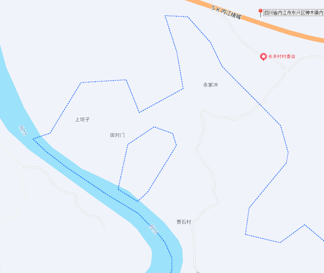 【川南F4】被大安区庙坝贾石村完全包围的东兴区椑木长丰村飞地