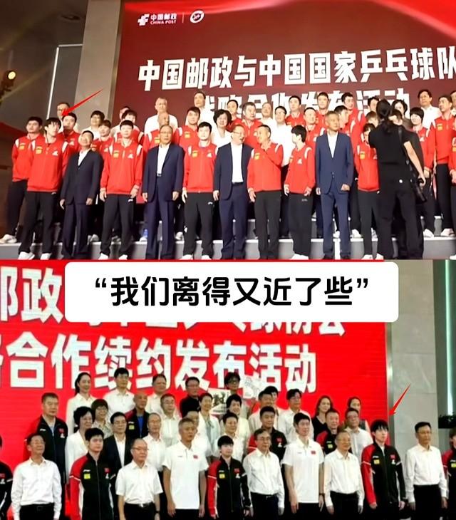 国乒大合照，暴露真实地位，王楚钦、王曼昱靠边站，C位实至名归