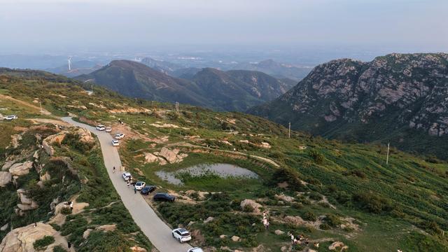 河南禹州:神秘的具茨山，浅井镇大鸿寨的晚霞景色迷人