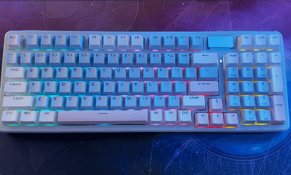 电竞少女风！高性价比Gasket结构三模机械键盘！雷柏V700 DIY-98！