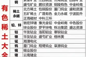 有色稀土概念，9月19日主力资金强势流入的35强图片