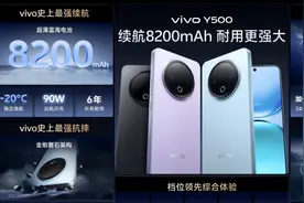 1399元起真香！vivo Y500首销福利超800元：4年“电池宝”+1年“进水宝”图片