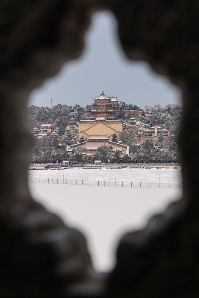 雪后颐和园 美如水墨画