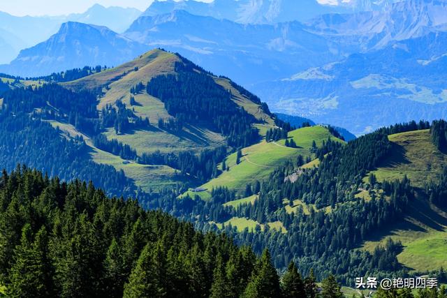 欧游杂记（5）‖ 齿轮火车几上几下瑞吉山，缆车凌空飞跃韦吉斯