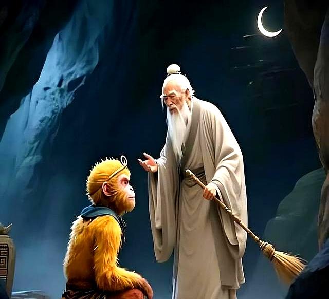 孙悟空成佛后才明白	，菩提祖师还有三个弟子：一妖、一帝、一佛