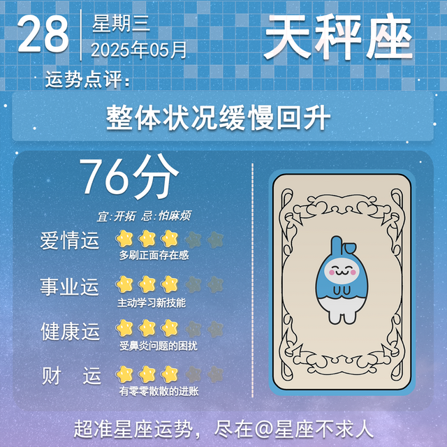 十二星座2025年5月28日运势