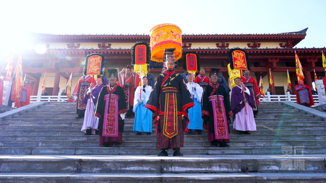 赵武灵王主题巡游亮相灵丘县多景区