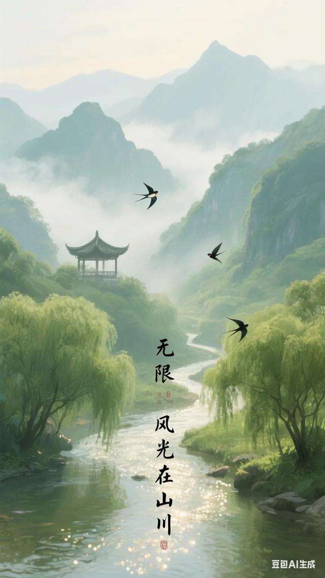 踏入山川，满目风光美如画，心醉其间，悠然尽享这份自在！