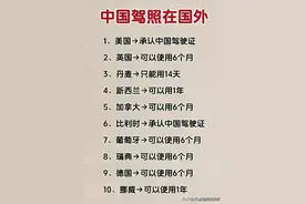 中国驾照在国外可以使用吗？真的是长见识了。图片