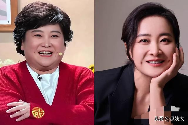 42岁贾玲和53岁鲁豫同款照好吓人，饿瘦的和运动瘦的差距太明显了