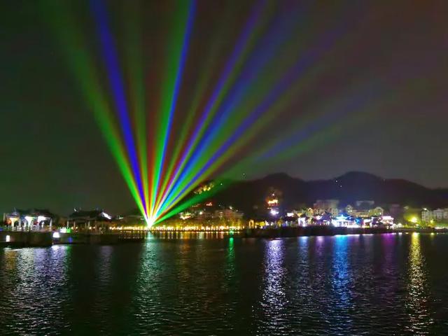 广济桥灯光秀 潮州的历史与浪漫
