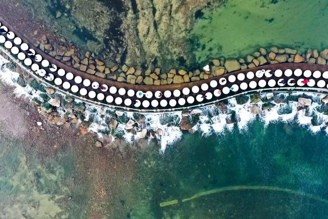 太原老龙头景区冬日景致宛如水墨画卷