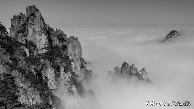水墨黄山风光
