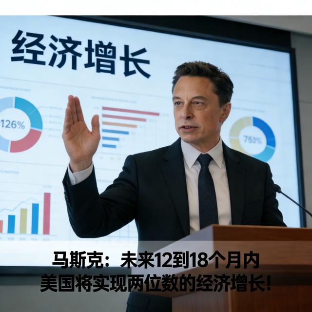马斯克：未来12到18个月内 美国将实现两位数的经济增长！