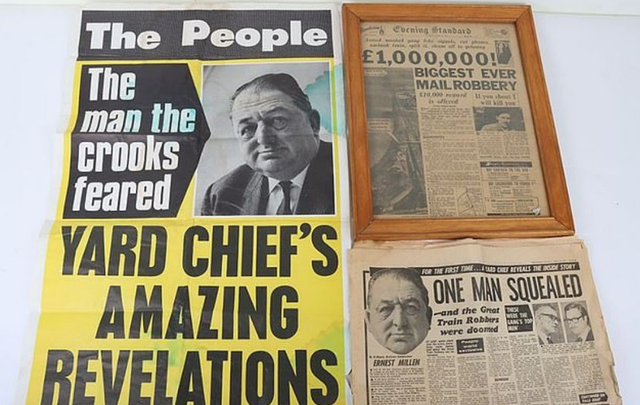 英国火车大劫案档案60年后首次曝光，劫匪车辆及成捆钞票面世