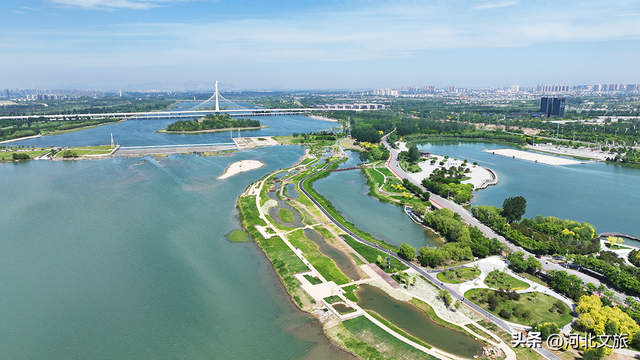 亲水观景！滹沱河晓月湖湿地提升后美爆了