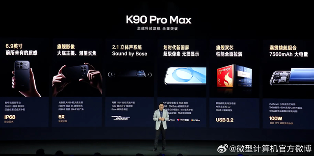 第五代骁龙8至尊版、超级像素、BOSE三扬:REDMI K90系列发布