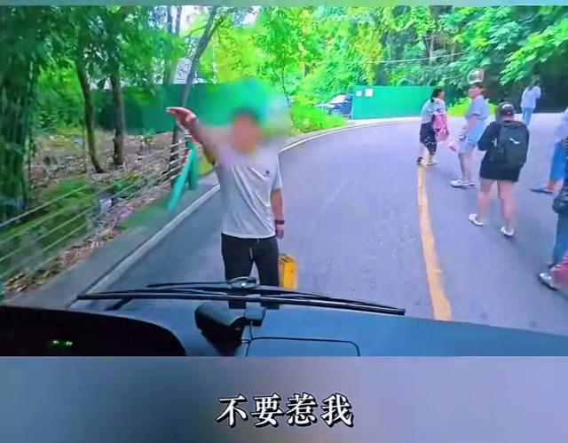 景区游客挡路不让摆渡车过 当地回应