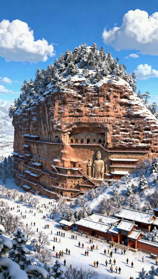 【联动宣传】AI创意｜从伏羲庙到麻辣烫，解锁天水的双面风情