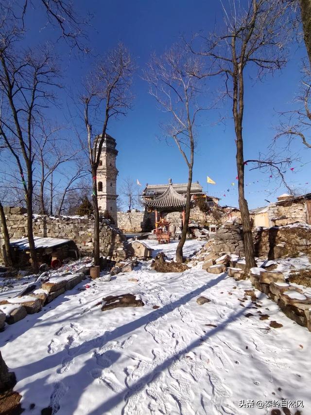 雪后初霁登顶嵯峨山，走荒野雪原，看千年悟空塔，感受历史的烟云
